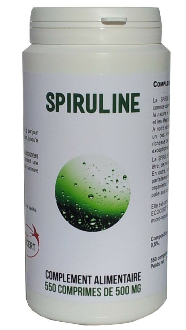 2 boites de 550 comprimés de Spiruline