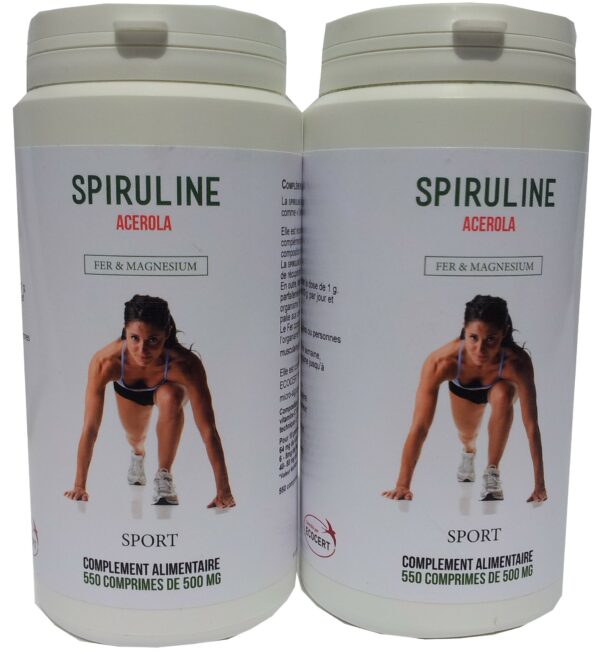 1100 comprimés de Spiruline + Acerola Bio Sport