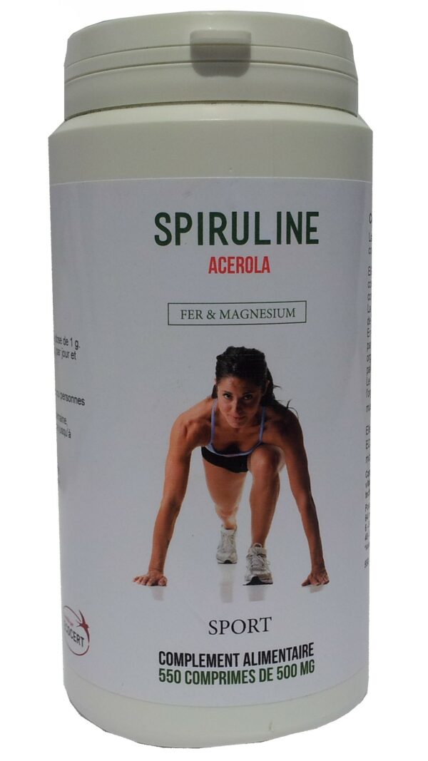 550 comprimés de Spiruline + Acerola Sport